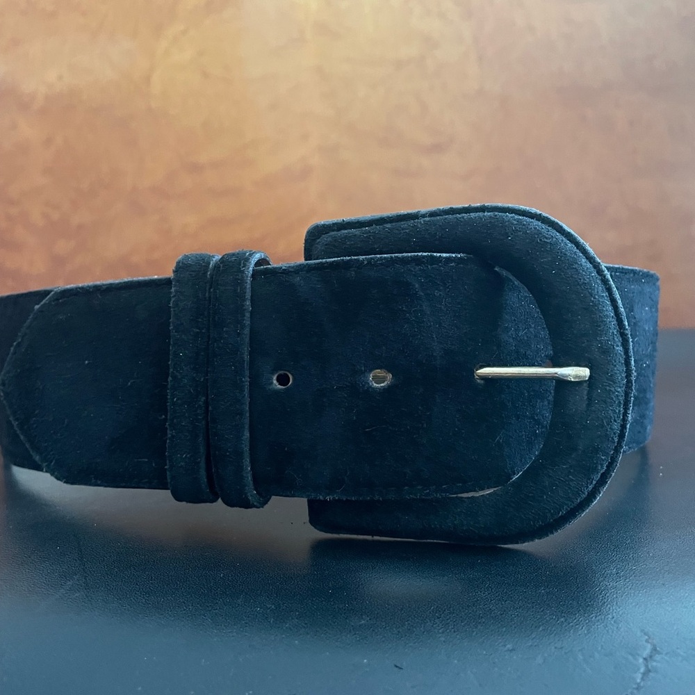 CIPRIANI black suede belt